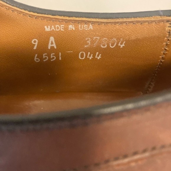 Allen Edmonds Bergland Mens Brown Cap Toe Rubber Sole Shoes Sz. 9A main image 8